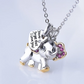 Women Necklace Blue Cute Elephant Necklace Fashion Cartoon Animal Necklaces For Kids Necklaces Jewelry Gifts