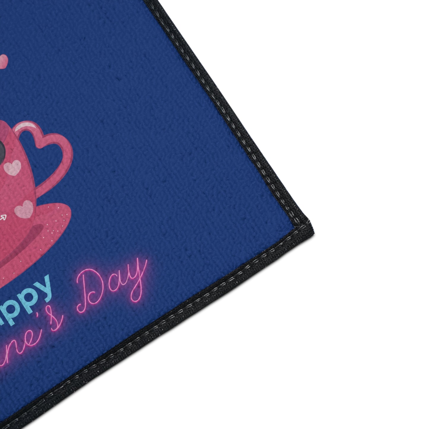 Panda Happy Valentine’s Day Heavy Duty Floor Mat