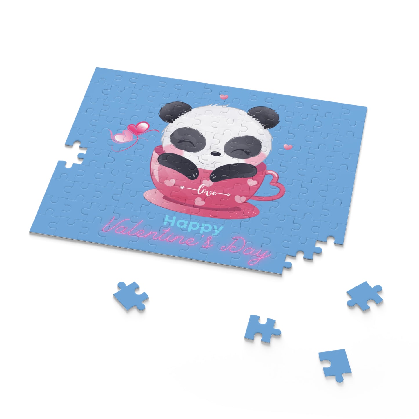 Panda Happy  Valentine’s Day Puzzle (120, 252, 500-Piece)