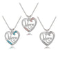 Fashion Mother's Day Gift MOM Love Diamond Pendant Necklace