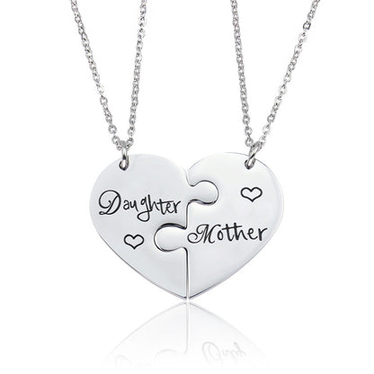 Fashion Mother's Day Gift Mom Daughter Titanium Steel Necklace