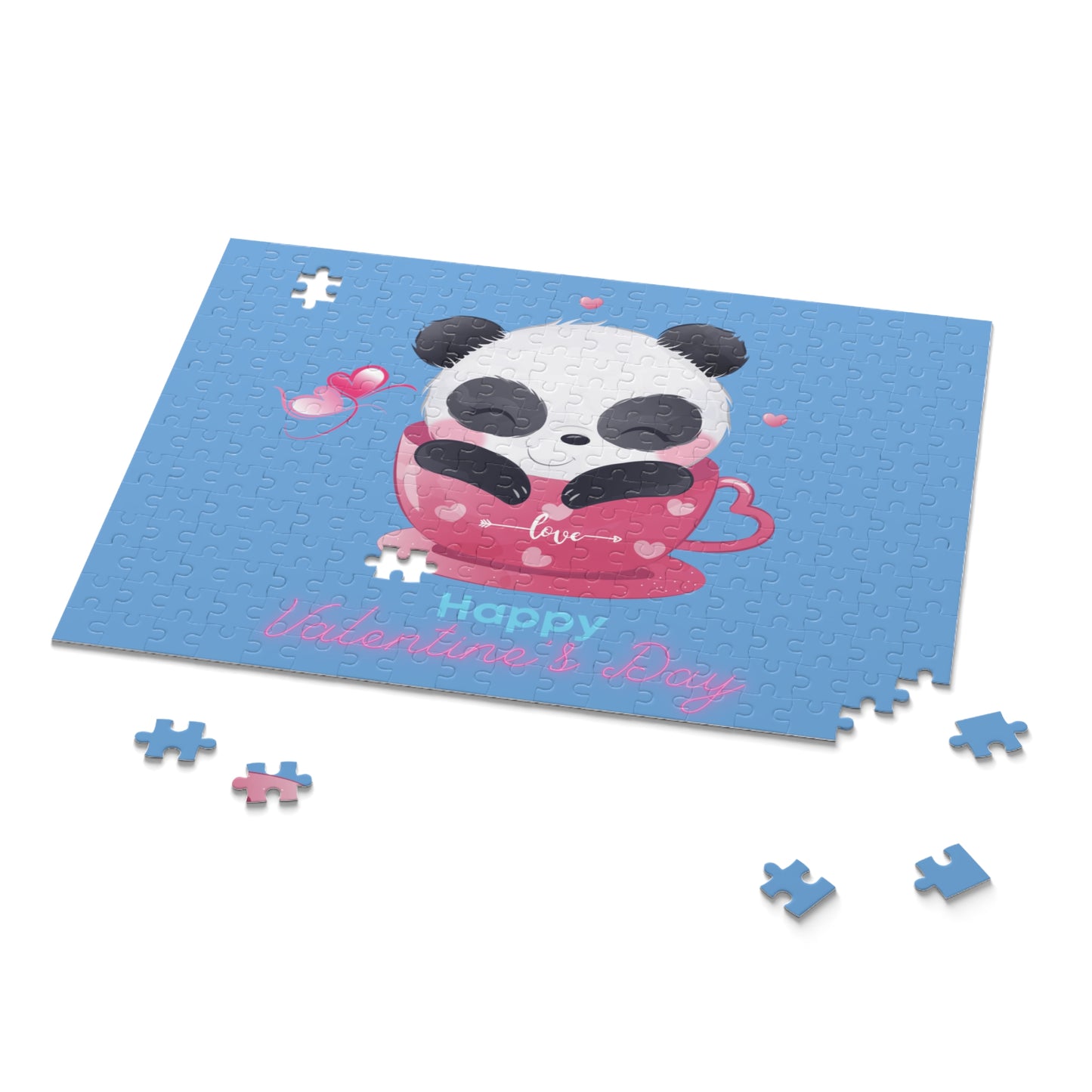 Panda Happy  Valentine’s Day Puzzle (120, 252, 500-Piece)