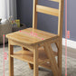 Solid Wood Step Stool In Indoor Living Room