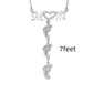 Mothers Day Gift Baby Feet Crystal Pendant Mom Necklace Personalized Custom Names Choker For Ladies