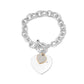 Peach Heart Diamond Bracelet