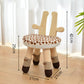 Children's stool solid wood back chair