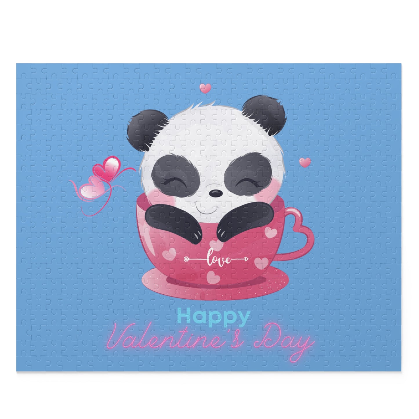 Panda Happy  Valentine’s Day Puzzle (120, 252, 500-Piece)