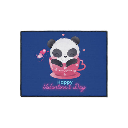 Panda Happy Valentine’s Day Heavy Duty Floor Mat