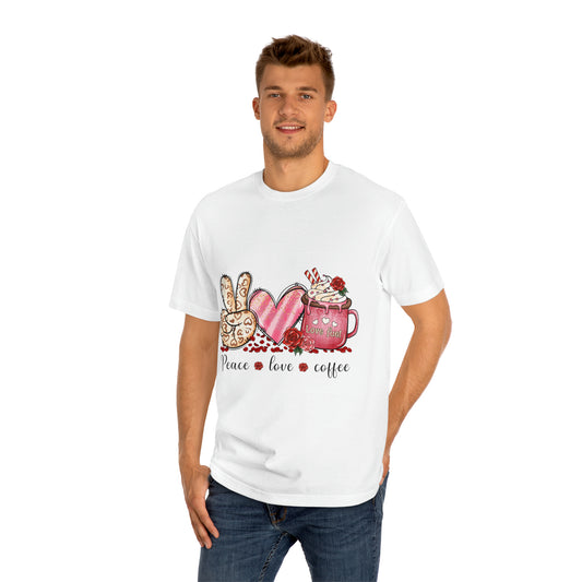 Peace, Love, Coffee Unisex Classic Tee