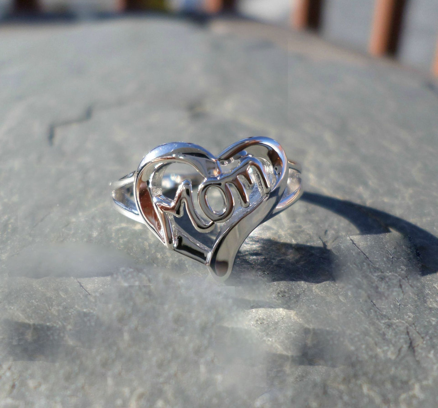 Bracelet Heart Shape Mom Ring