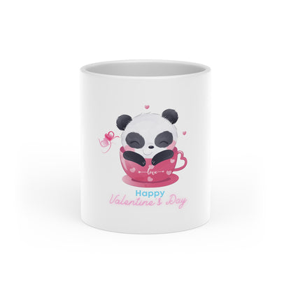 Panda Happy  Valentine’s Day Heart-Shaped Mug