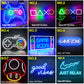 Gamer Led Sign Neon Led Sign Good Vibes Wall Decor Gaming Room Decoration Gamezone Night Light Home Party Wedding Decoration