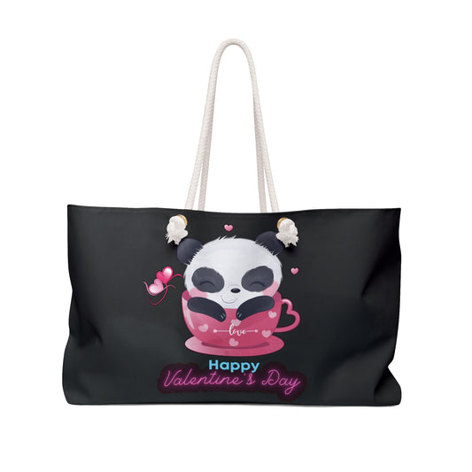 Panda Happy Valentine’s Day Weekender Bag