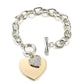 Peach Heart Diamond Bracelet