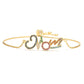 Gold Bracelet Personalized Color Zirconium MOM Jewelry Gift