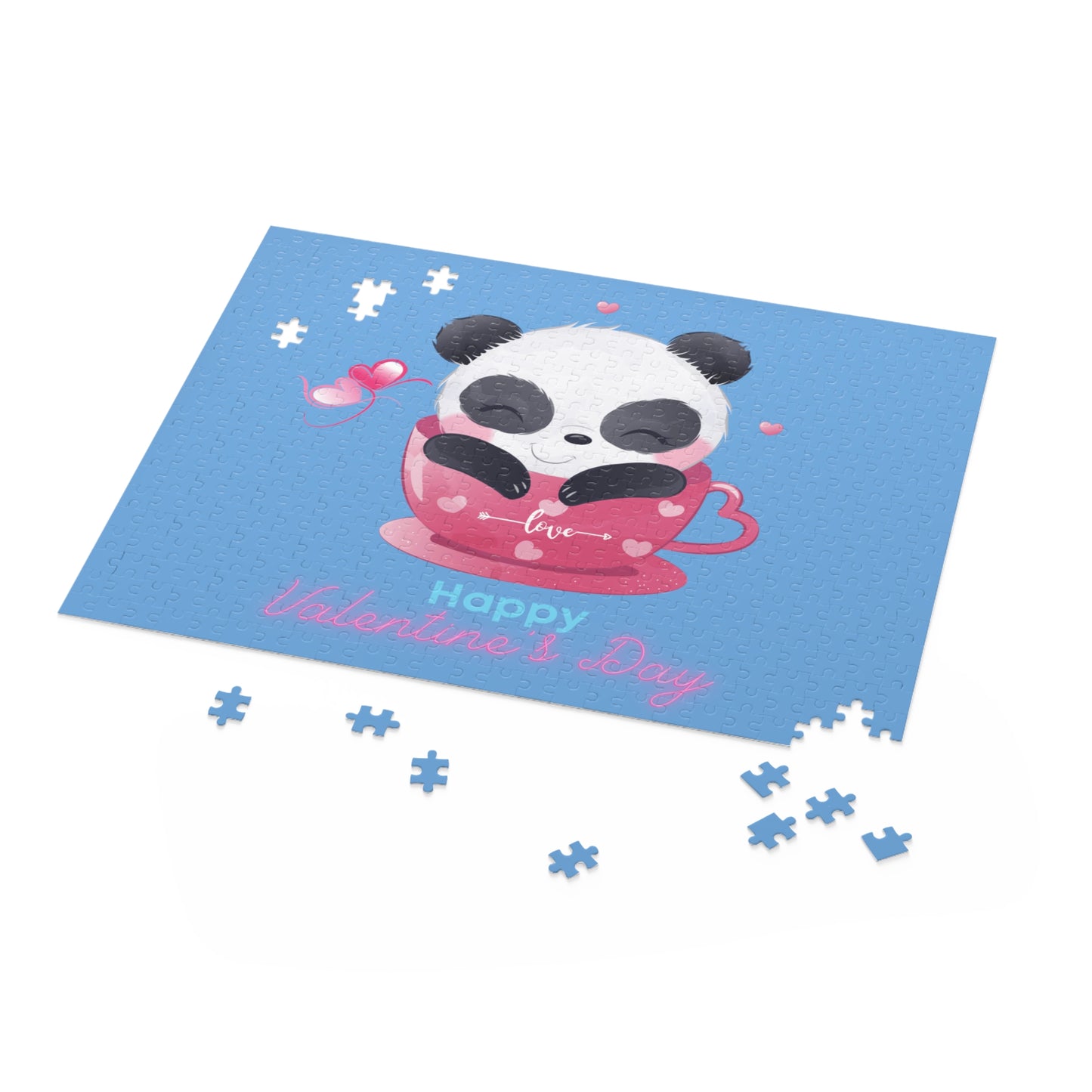 Panda Happy  Valentine’s Day Puzzle (120, 252, 500-Piece)