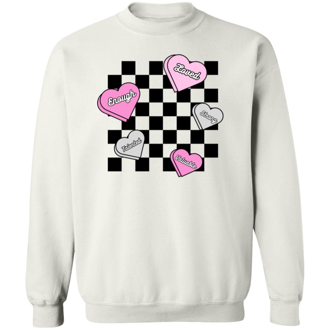 Cute Valentine Sweatshirt, Women's Valentines Day Sweatshirt, Love Valentine Sweatshirt