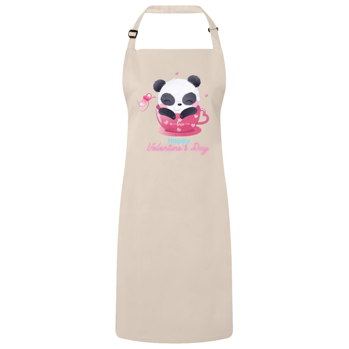 Panda Happy Valentine’s Day Sustainable Unisex Bib Apron