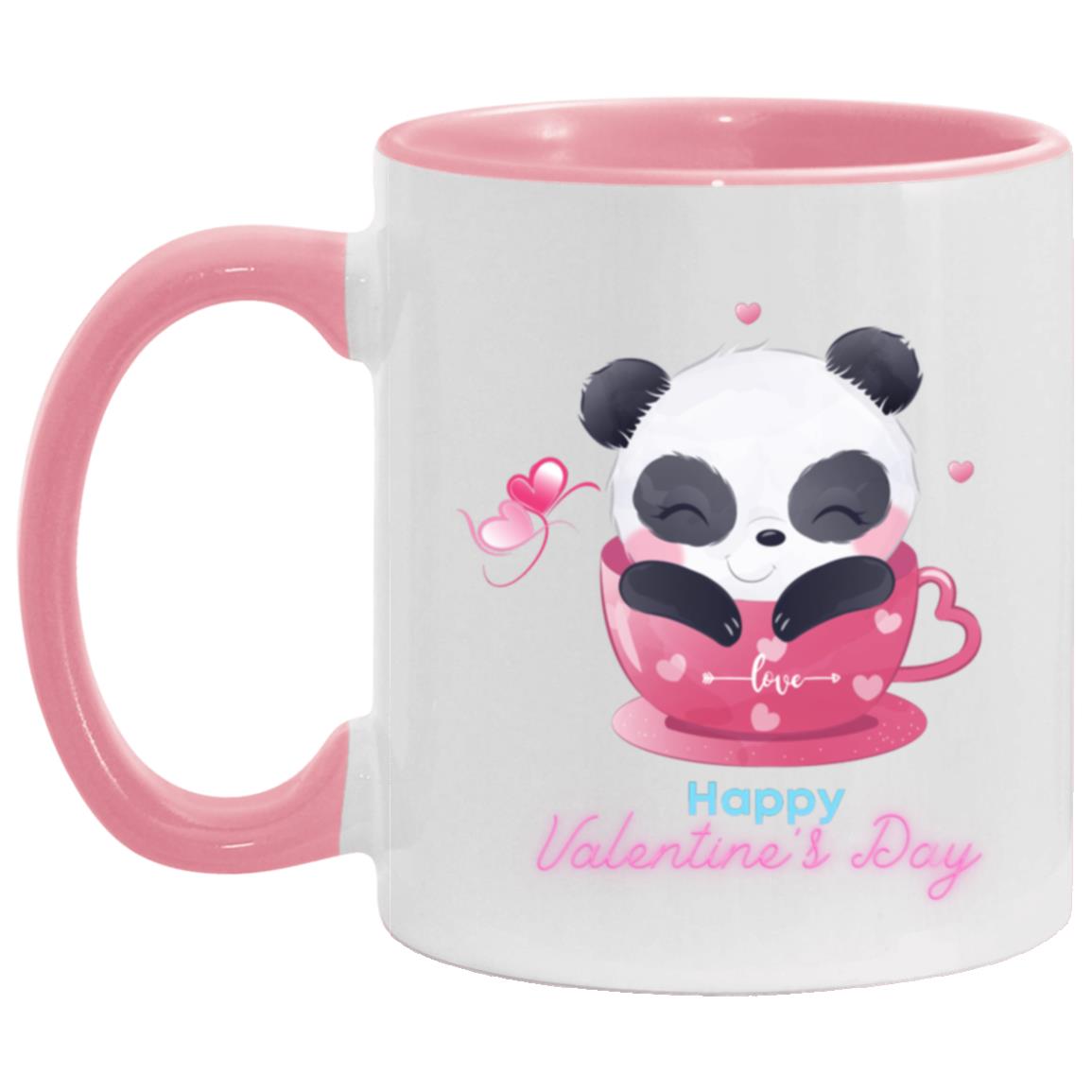 Panda Happy Valentine’s Day 11oz Accent Mug