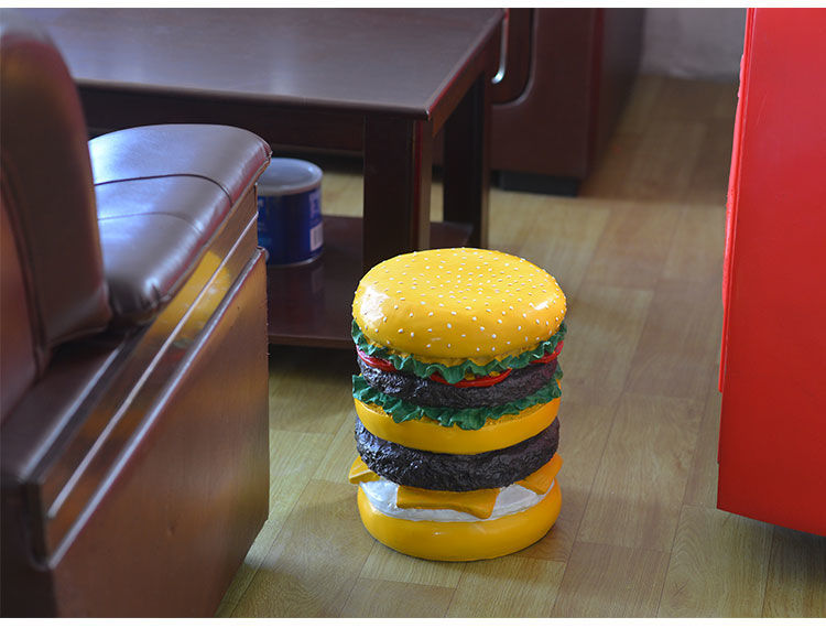 Creative Personality Model  Decoration Props Burger Stool