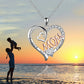 Heart Mom Double Love Mom Necklace Diamond-encrusted Monogram Pendant