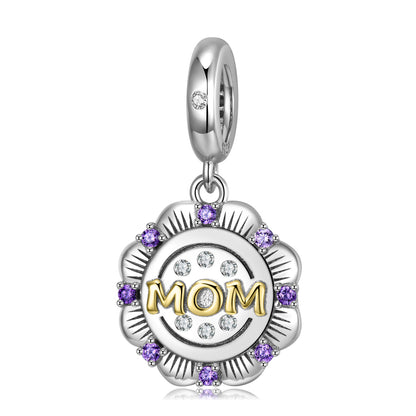 MOM Pendant S925 Sterling Silver Mother's Day Gift Diy Accessories