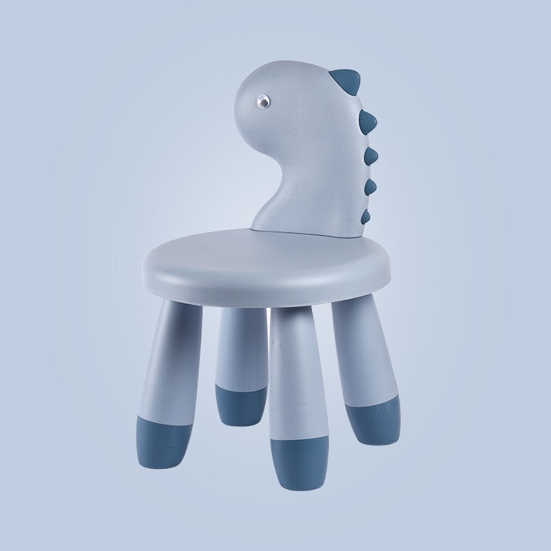 Backrest Plastic Stool Household Thickened Non-slip