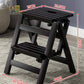 Solid Wood Step Stool In Indoor Living Room