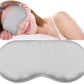 Silk Eye Mask with Elastic Band - 100% Pure Mulberry Sleep Mask - 25 Momme, Anti-Aging, Hypoallergenic, Blocks Light - Soft & Smooth Night Eye Cover for Sleeping & Travel with Box