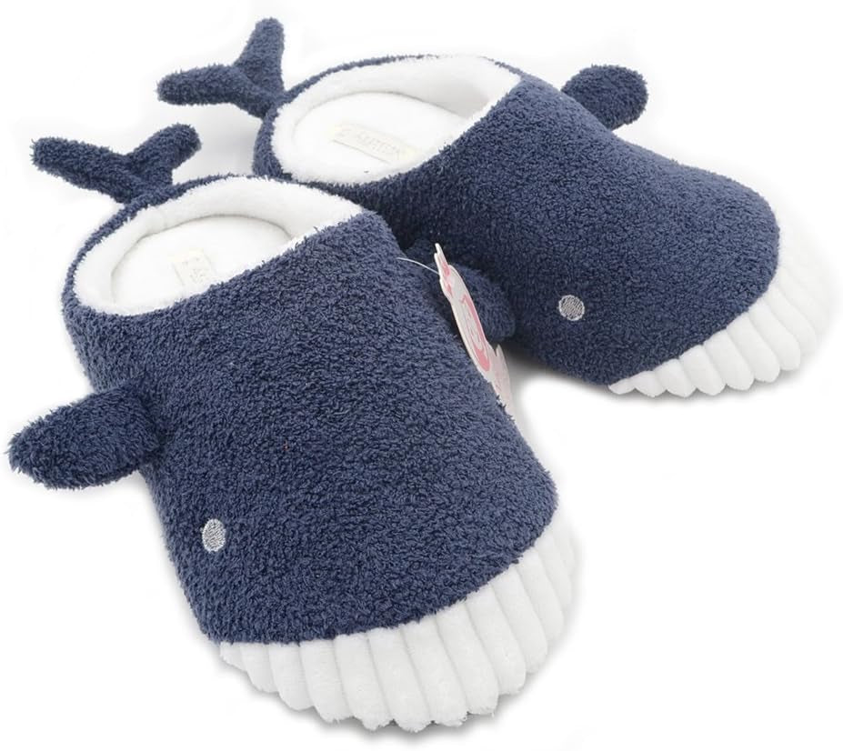 Cute Soft Comfy Plush Seal Slippers Sea Lion Animal Shark Whale Slipper Indoor Crocodile Home Bedroom Shoes for Adult