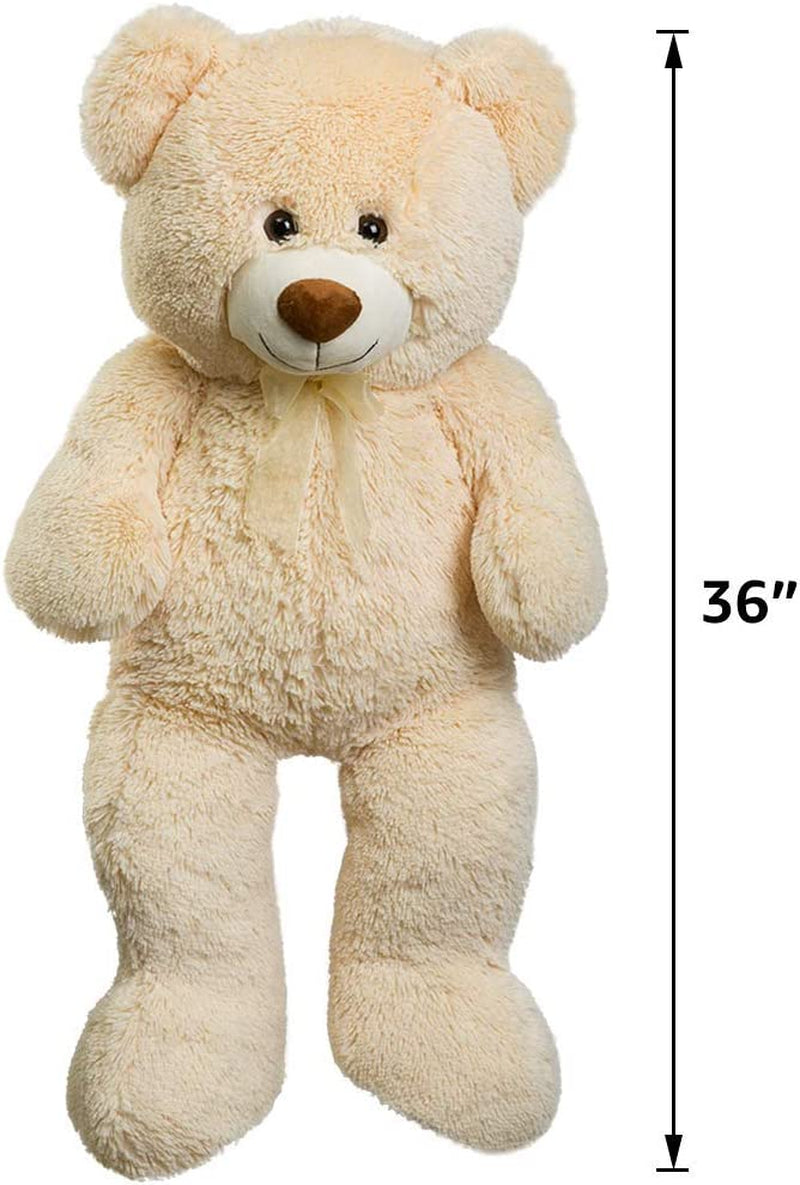 Teddy Bear Plush Giant Teddy Bears Stuffed Animals Teddy Bear Love 36 Inch Begie