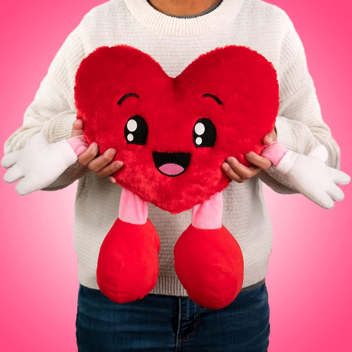 Sweetheart (Heart) - 10" Strawberry Scented Stuffed Plush - Valentines, Gifts for Kids, Gift Guide