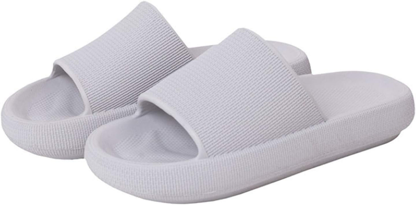 Pillow Slippers Eva Open Toe Super Soft Sole Home Slippers Cloudfeet Ultra-Soft Slippers Non Slip Thick Sole Sandals Quick Dry Shower Summer Slippers for Men &Women