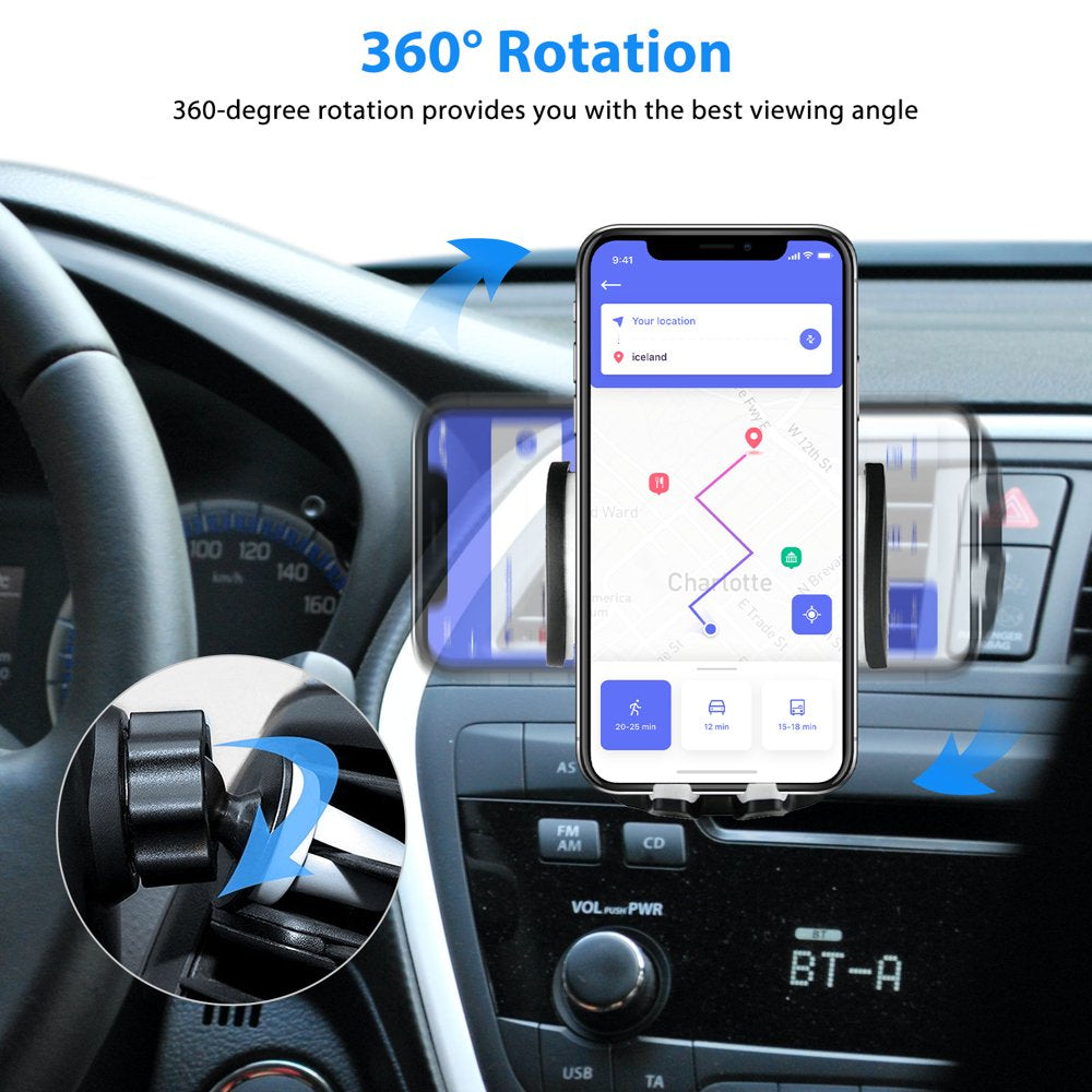 Car Mount, Air Vent Car Holder, Car Phone Mount Fit for Iphone 13, 12, 12 Pro, 12 Pro Max, 11 XS X 8, Android Cell Phones, Phone Holder for Car, Universal Air Vent Mount for Men Women