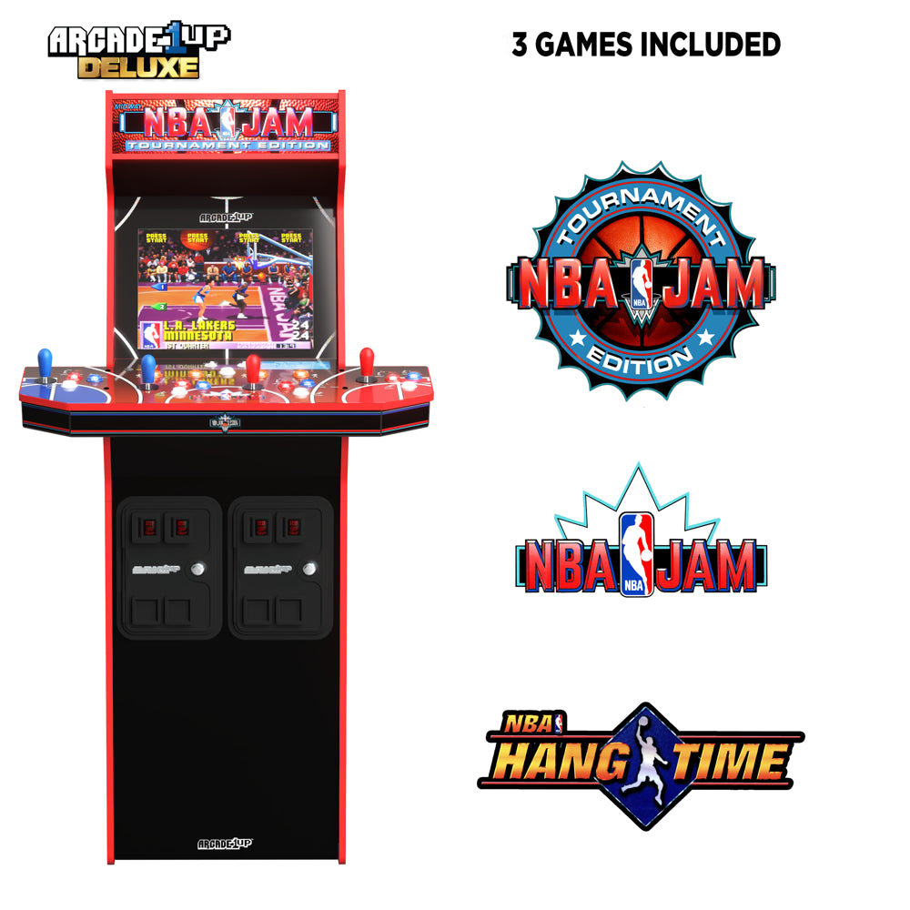 Arcade 1UP, NBA Jam Arcade W/ Riser and Light up Marquee