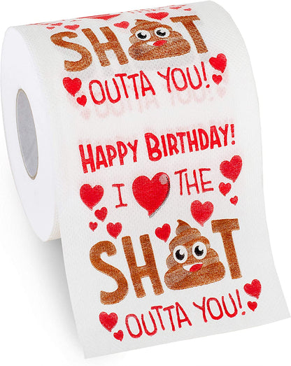 Husband Birthday Gifts by Aliza | Large Funny Gag Toilet Paper Roll – Excellent Gift for Wife Husband Boyfriend Girlfriend Friend Sister Brother Dad Mom - the Perfect Decoration for Your Party