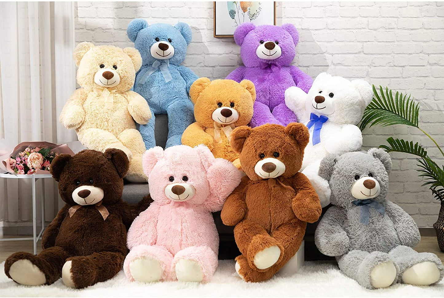 Teddy Bear Plush Giant Teddy Bears Stuffed Animals Teddy Bear Love 36 Inch Begie