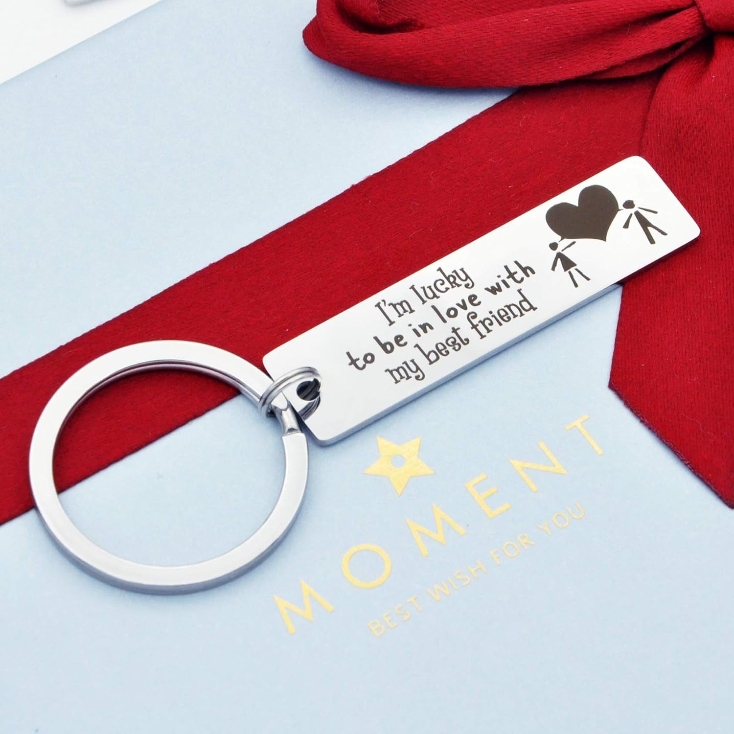 Love Keychain for Couples Birthday Gift for Husband Boyfriend Valentines Day Gift for Girlfriend