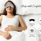 Silk Eye Mask with Elastic Band - 100% Pure Mulberry Sleep Mask - 25 Momme, Anti-Aging, Hypoallergenic, Blocks Light - Soft & Smooth Night Eye Cover for Sleeping & Travel with Box