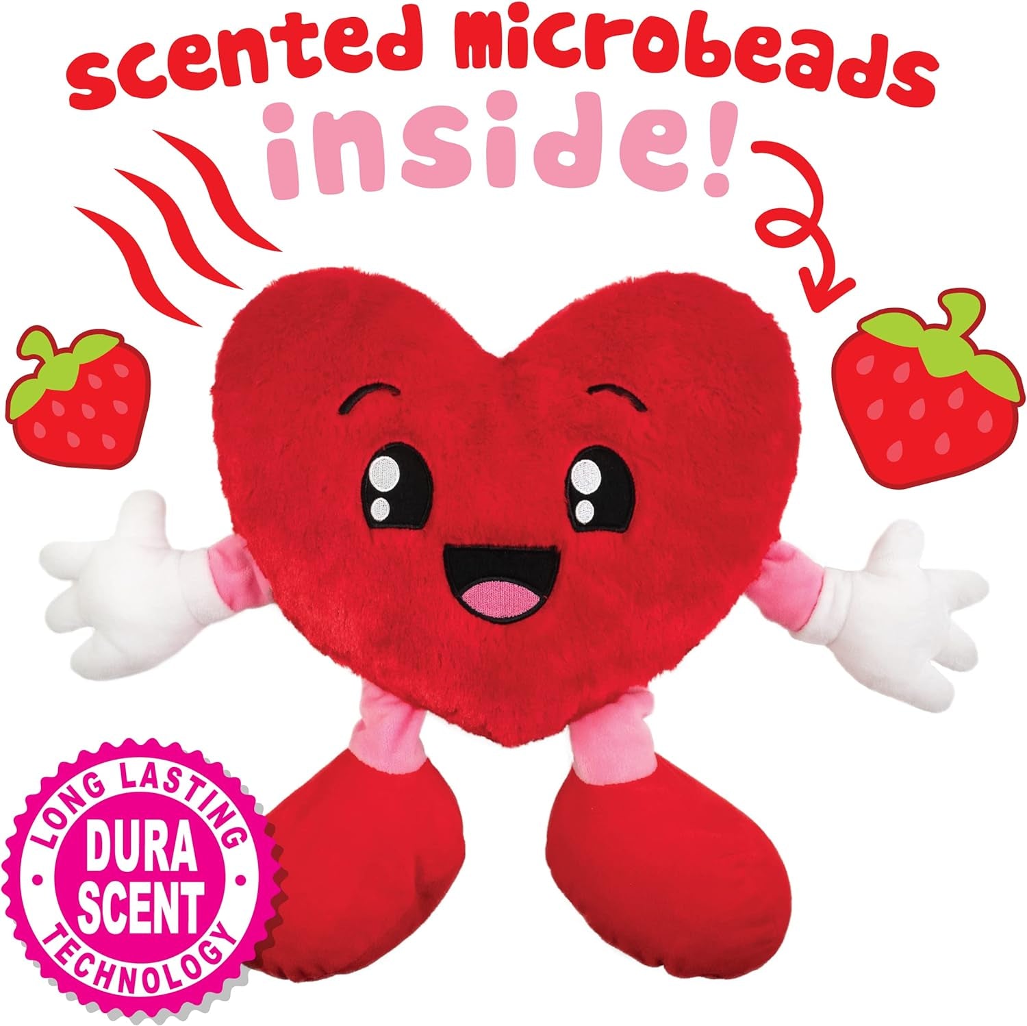 Sweetheart (Heart) - 10" Strawberry Scented Stuffed Plush - Valentines, Gifts for Kids, Gift Guide