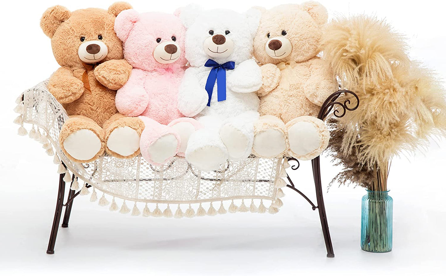 36 Inch Big Teddy Bear Cute Giant Stuffed Animals Soft Plush Bear for Girlfriend Kids, Beige