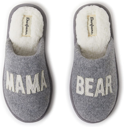 Gifts for Women Matching Christmas Holiday Mama Bear Slipper