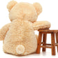 36 Inch Big Teddy Bear Cute Giant Stuffed Animals Soft Plush Bear for Girlfriend Kids, Beige