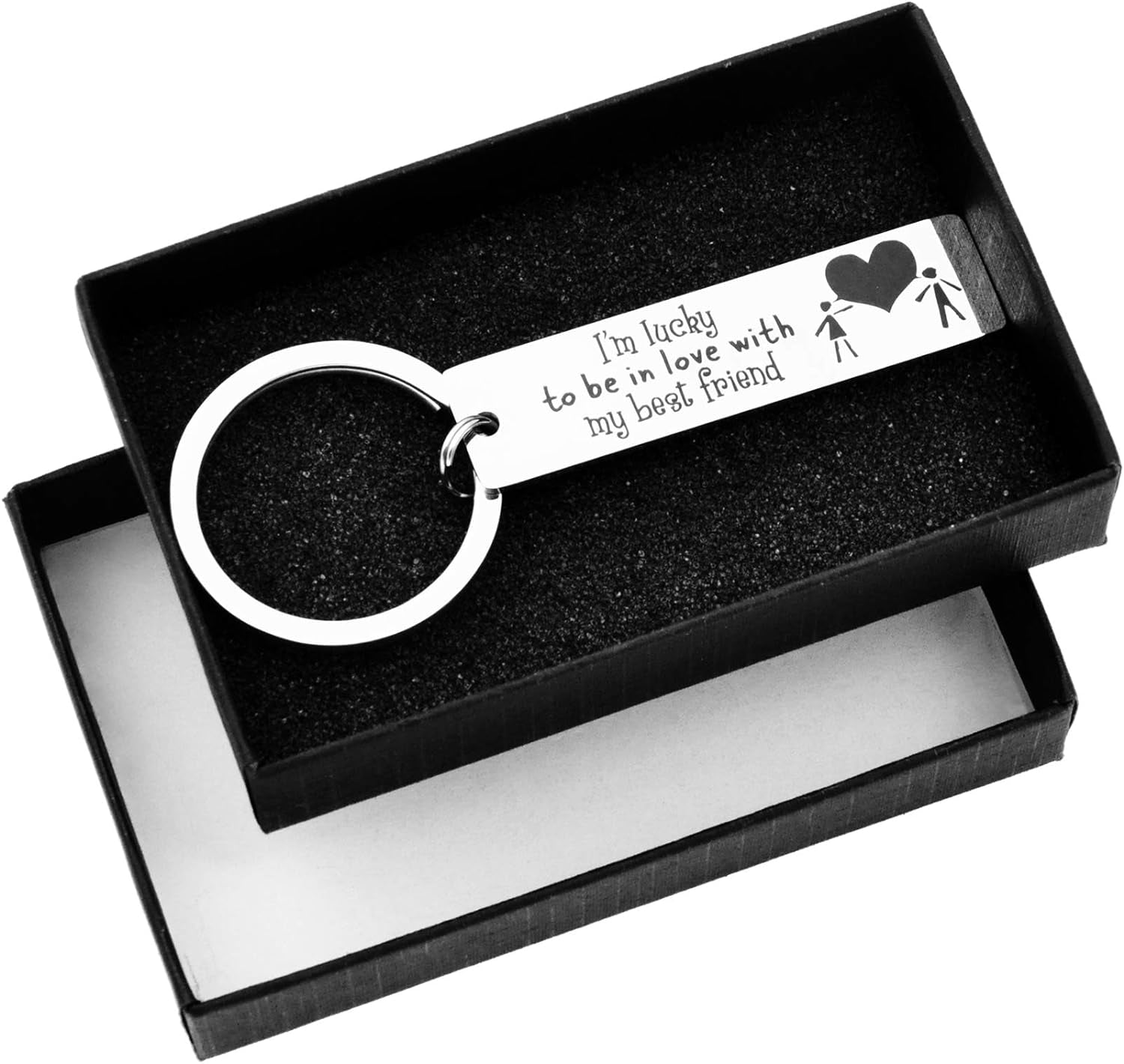 Love Keychain for Couples Birthday Gift for Husband Boyfriend Valentines Day Gift for Girlfriend