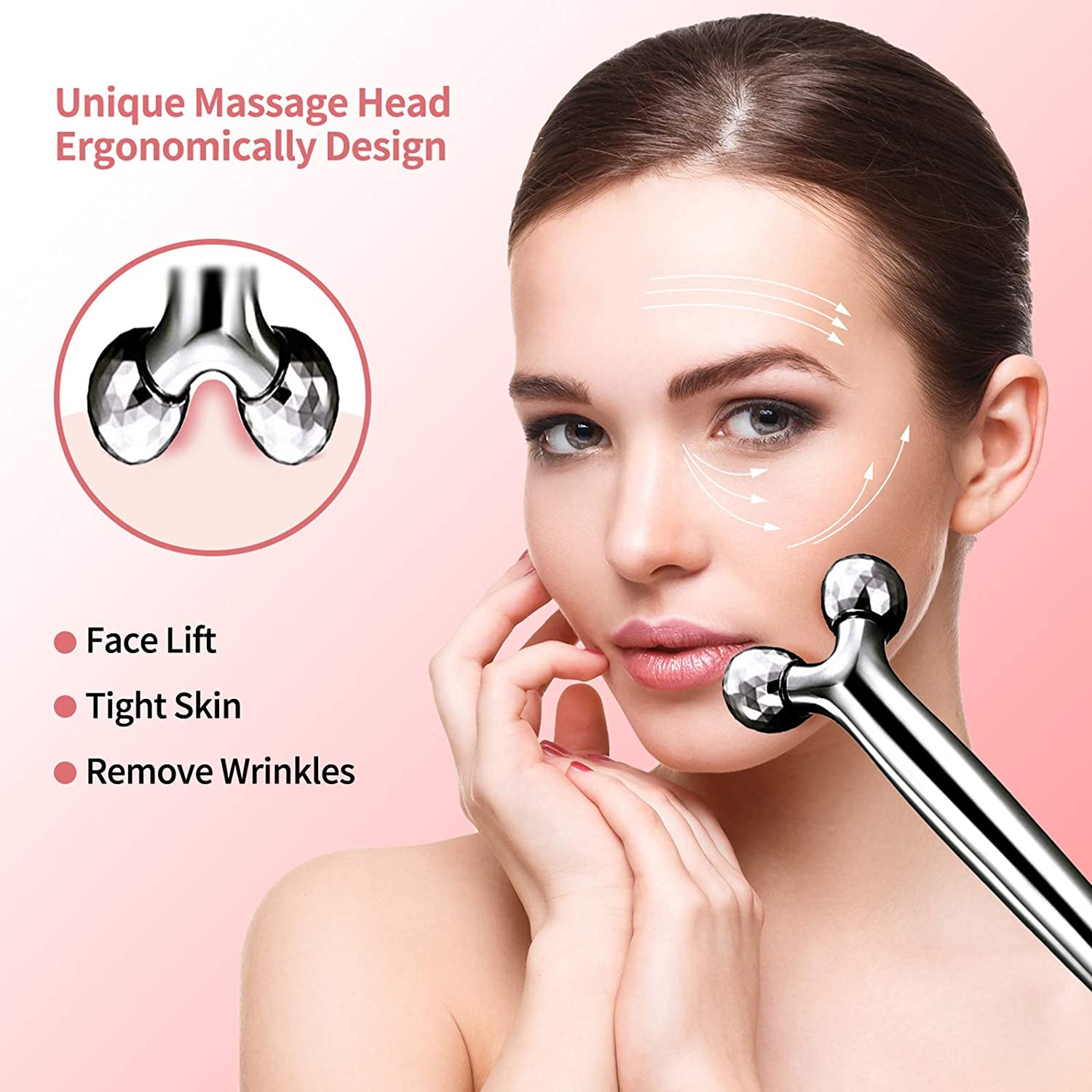 Face Roller Facial Roller Face Massager for Face Lift - Facial & Body Beauty Roller Skin Care Tool for Face, Eyes, Neck, Body