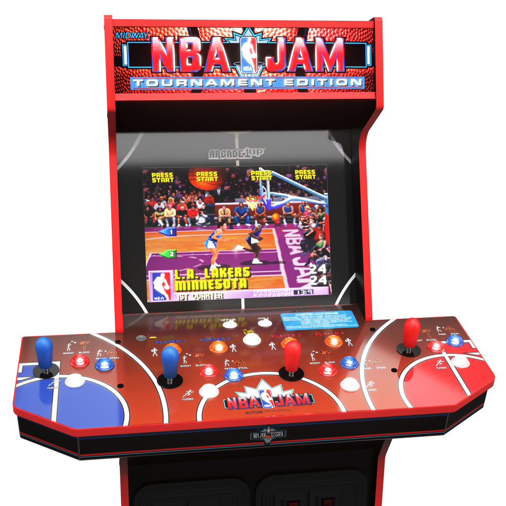 Arcade 1UP, NBA Jam Arcade W/ Riser and Light up Marquee