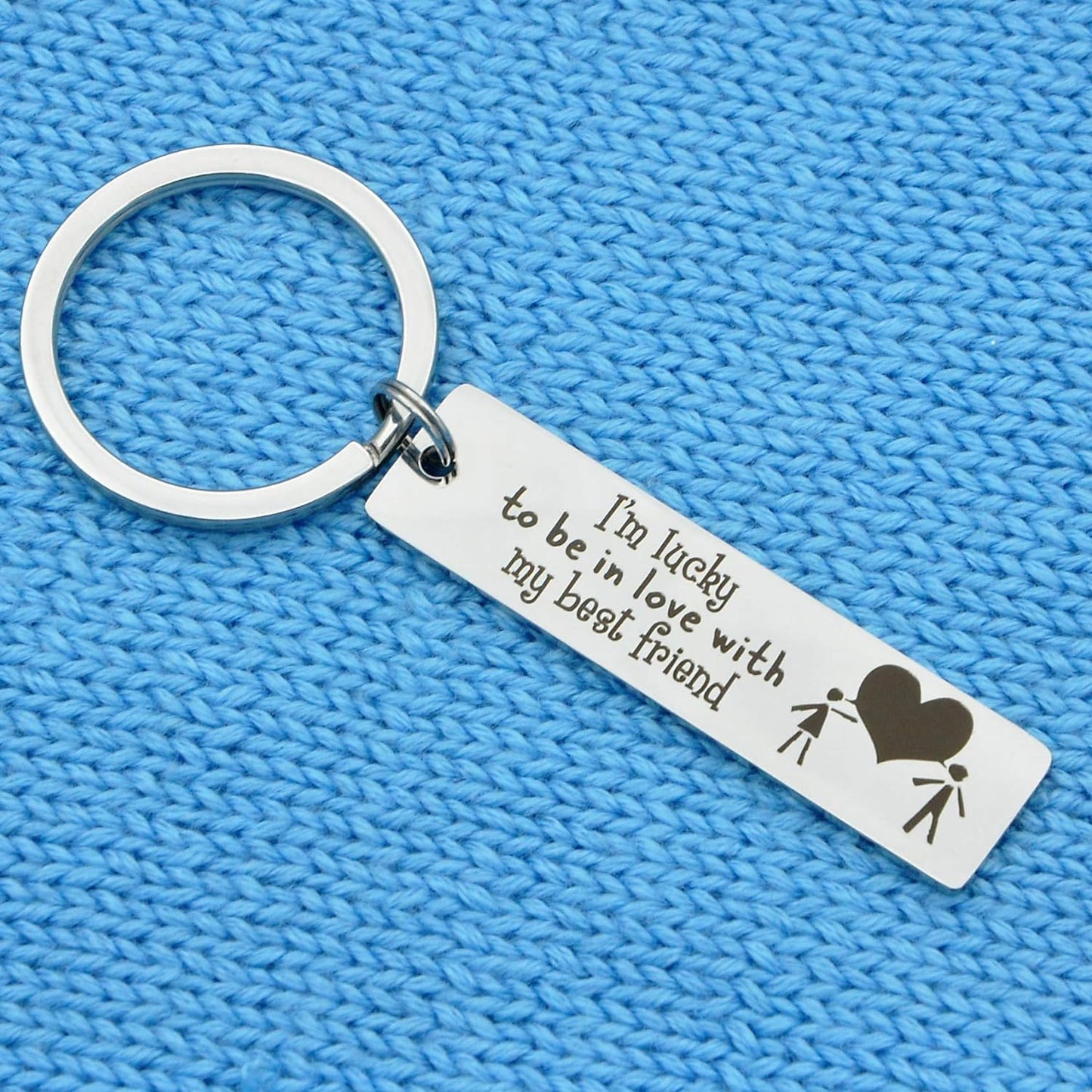 Love Keychain for Couples Birthday Gift for Husband Boyfriend Valentines Day Gift for Girlfriend