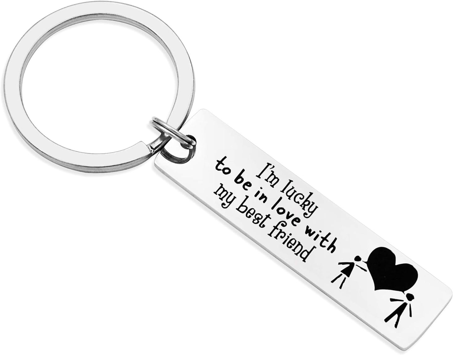 Love Keychain for Couples Birthday Gift for Husband Boyfriend Valentines Day Gift for Girlfriend