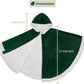 Angel Wrap Hooded Blanket, Sherpa Lined Wearable Blanket Women, Cozy Poncho Wrap Throw for Adult, Plush Warm Cape Shawl with Pockets Hood, Gift for Wife Mother, Emerald Green