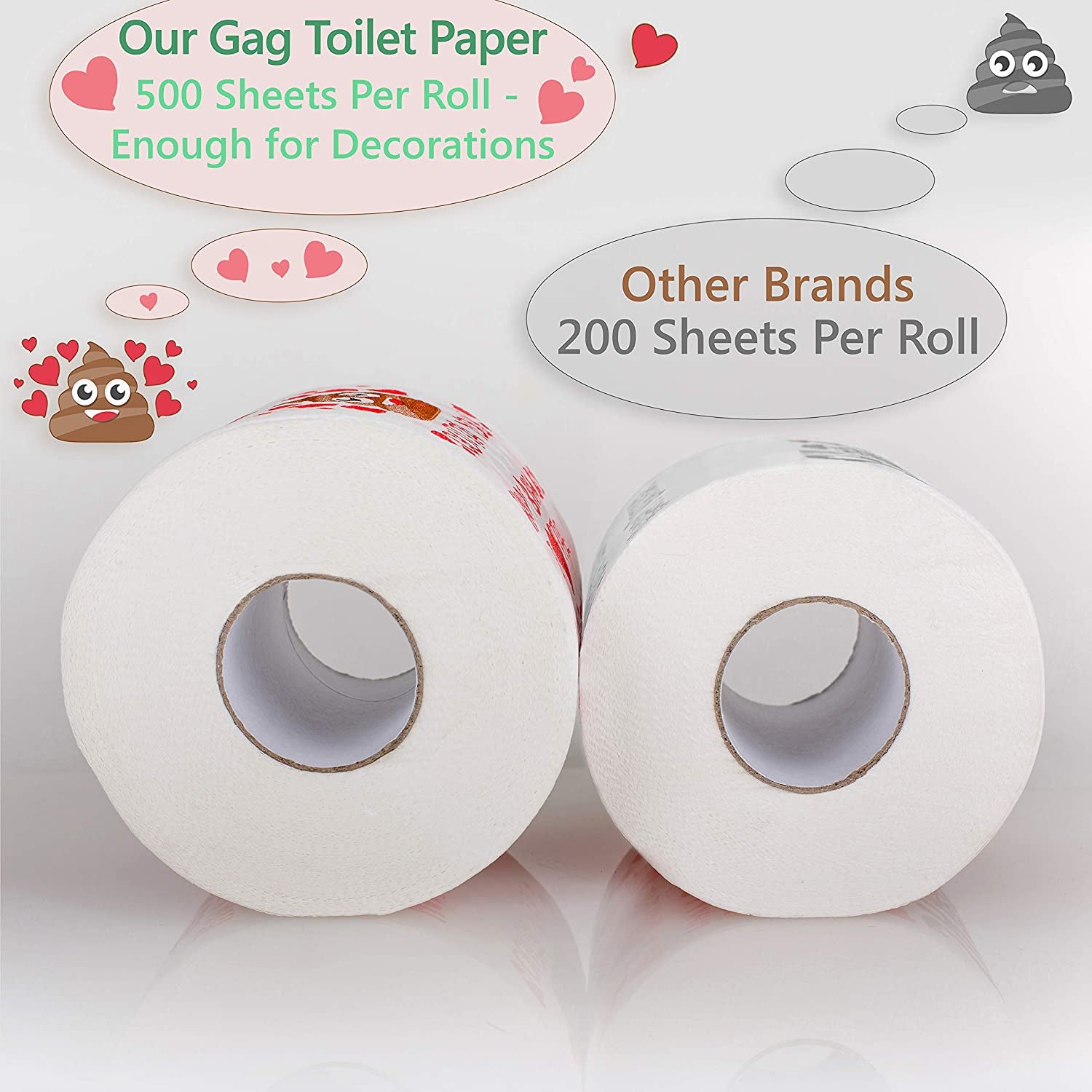 Husband Birthday Gifts by Aliza | Large Funny Gag Toilet Paper Roll – Excellent Gift for Wife Husband Boyfriend Girlfriend Friend Sister Brother Dad Mom - the Perfect Decoration for Your Party